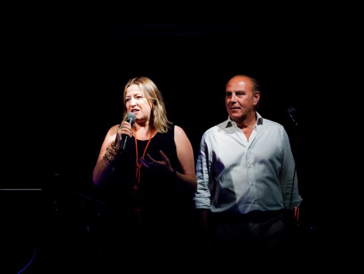 Filomena Campus and Mayor Mario Bruno opening the gig at Poco Loco Jazz Club © Carl Hyde