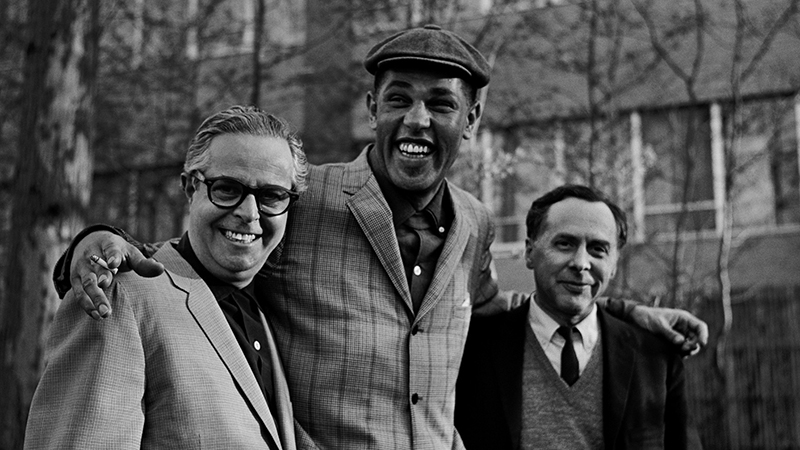Alfred Lion, Dexter Gordon and Francis Wolff 1962